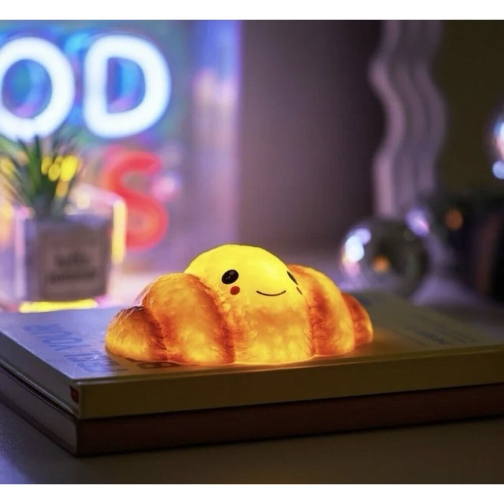 Urban Shop Squish Mood Light Croissant LED Battery Operated Nightlight